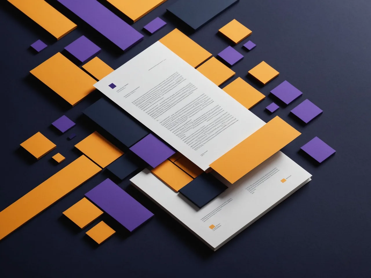 Abstract document composition forming a narrative report